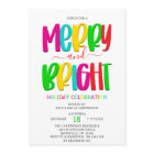Merry and Bright Christmas Party Invitation