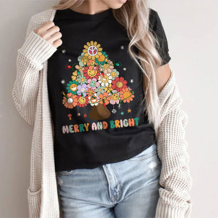 Merry And Bright , Christmas T-Shirt