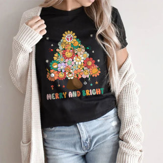 Merry And Bright , Christmas T-Shirt