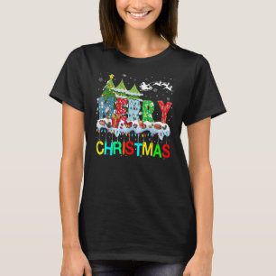 Merry and Bright Christmas Tree Christmas Lights M T-Shirt