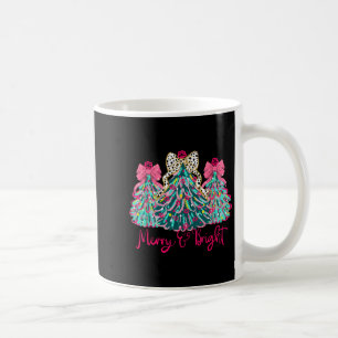 Merry And Bright Christmas Tree Coquette  Coffee Mug