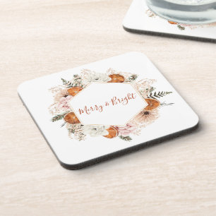 Merry and Bright Citrus Pine Holiday Coaster