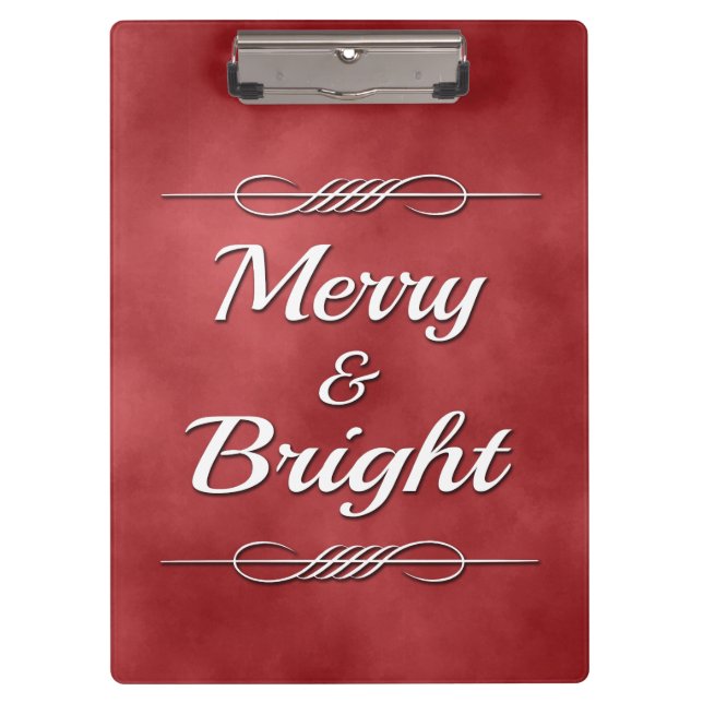 Merry and Bright Clipboard (Front)