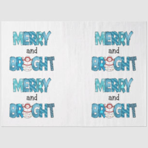 Merry And Bright Customize Tissue Paper