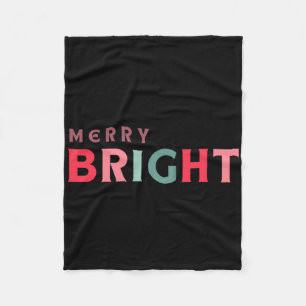 Merry And Bright Cute Colorful Toddler T Shirt Fleece Blanket