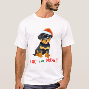 Merry and bright Dog T-Shirt