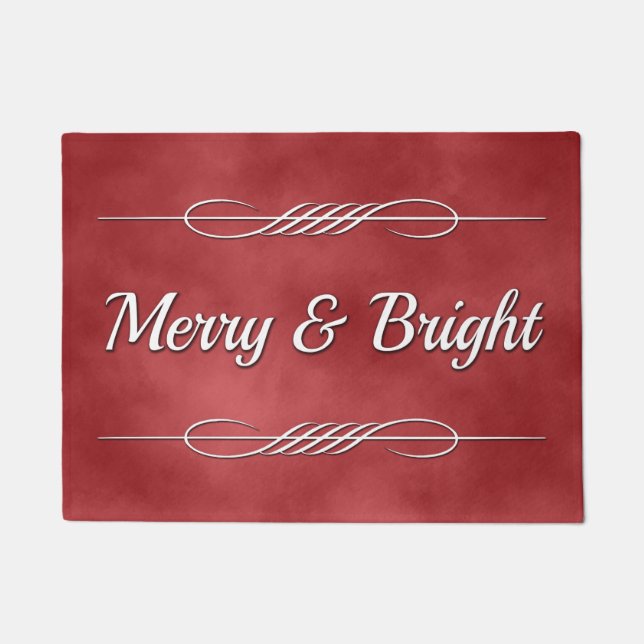 Merry and Bright Doormat (Front)
