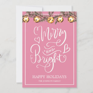 Merry And Bright Family Photo Christmas