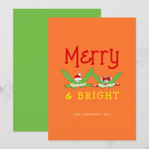 Merry and Bright Funny Christmas Holiday Card