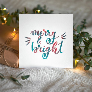 Merry and bright - green and red