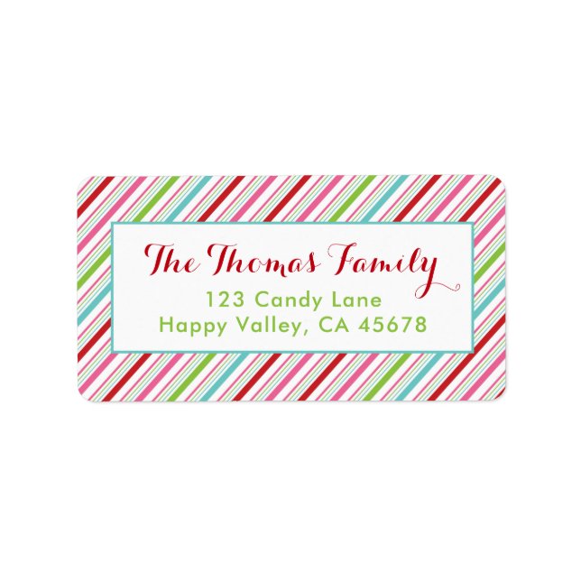 Merry and Bright Holiday Address Labels (Front)