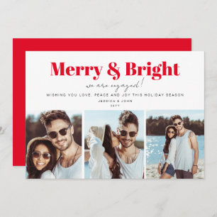 Merry and Bright Holiday Engagement Announcement 