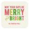 Merry and Bright Holiday Stickers/Envelope Seal