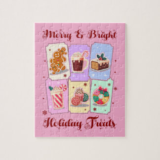 Merry and Bright Holiday Treats Christmas Dessert Jigsaw Puzzle