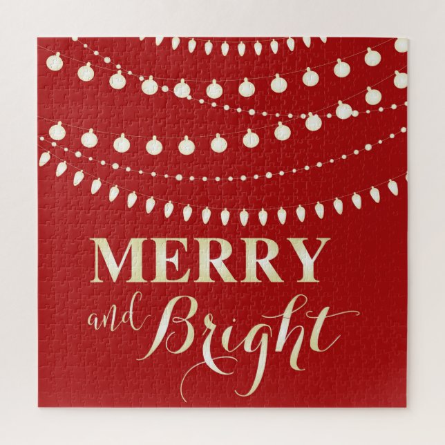 Merry and Bright Jigsaw Puzzle (Vertical)