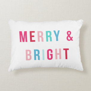 Merry and Bright Keepsake Photo Accent Pillow