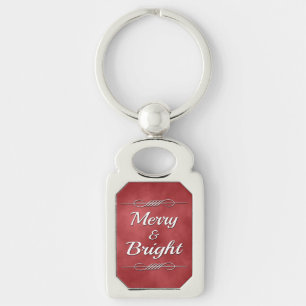 Merry and Bright Keychain