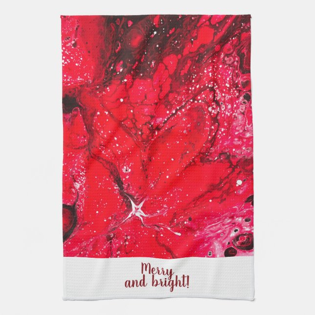 Merry and bright kitchen towel (Vertical)
