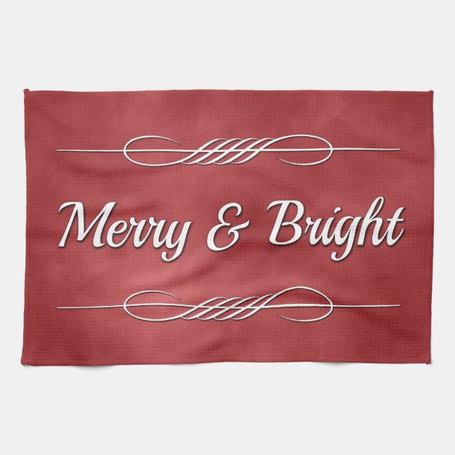 Merry and Bright Kitchen Towel (Horizontal)