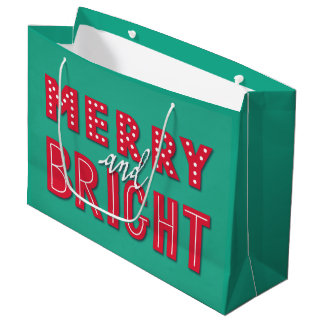 Merry and Bright Large Gift Bag