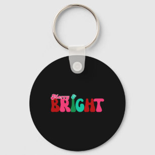 Merry And Bright Maximalist Christmas Toddler T Sh Keychain