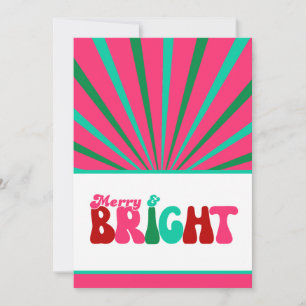 Merry and Bright - Maximalist  Holiday Card