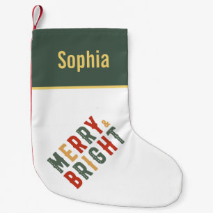 Merry And Bright Merry Christmas Party  Small Christmas Stocking