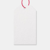 Merry and Bright | Modern Christmas Bright Red Gift Tags (Back)
