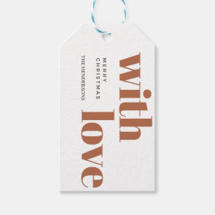 merry and bright,modern christmas,bright red,red a gift tags