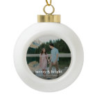 Merry and Bright | Modern Christmas Couple Photo