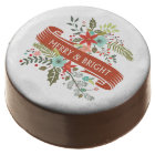 Merry and Bright Modern Floral Christmas Cookies