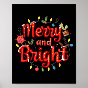 Merry And Bright Moody And Uptight Christmas Coupl Poster