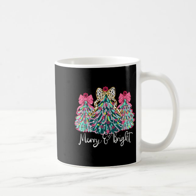 Merry And Bright Nk Christmas Tree Xmas Holiday Wo Coffee Mug (Right)