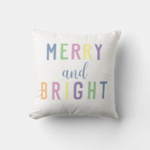 Merry and Bright Pastel Colourful Christmas
