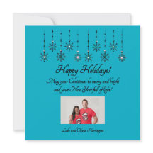 Merry and Bright Personalize Flat Holiday Card
