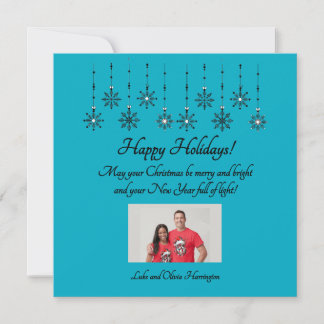 Merry and Bright Personalize Flat Holiday Card