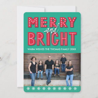 Merry and Bright Photo Card