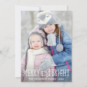 Merry and Bright Photo Christmas Cards