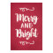 Merry and Bright Rustic Red Holiday Wall