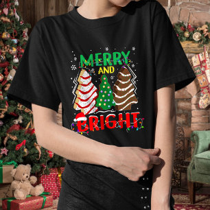 Merry And Bright Shirt, Christmas Trees Shirt