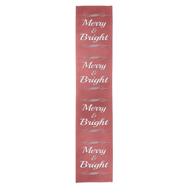Merry and Bright Short Table Runner (Front)
