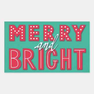 Merry and Bright Sticker