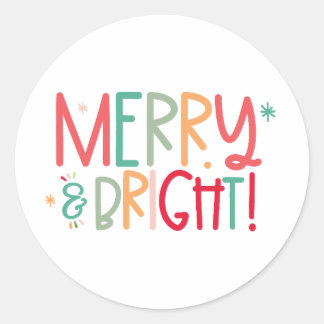 Merry and Bright Sticker