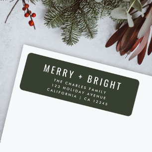 Merry and Bright Stylish Dark Green