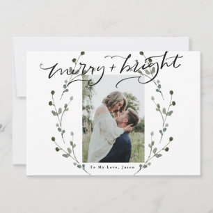 Merry and Bright   To Love Christmas Photo Card