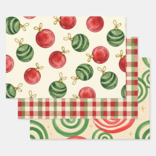 Merry and Bright Wrapping Paper Sheet