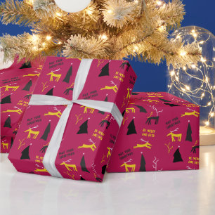 MERRY AND DEER CHRISTMAS WRAPPING PAPER