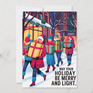 Merry And Light - Christmas Card