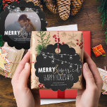 Merry And Married Black White Happy Holidays Photo Favour Tags<br><div class="desc">Merry And Married Black White Happy Holidays Photo Favour Tags.  Give a personal touch to holiday gifts with these cute favour tags. customize them by changing the photo and the name of the newly weds.
For any further customization ,  feel free to contact me at mypaperlove2021@gmail.com</div>