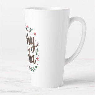 Merry and Mocha Drink Christmas Coffee Xmas Latte Mug